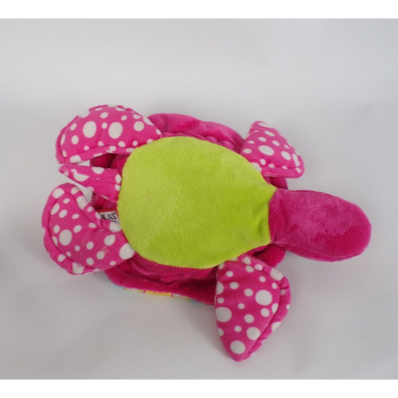 Plush Turtle Pink Flower Power Douglas 12” Stuffed Animal - Picture 4 of 4